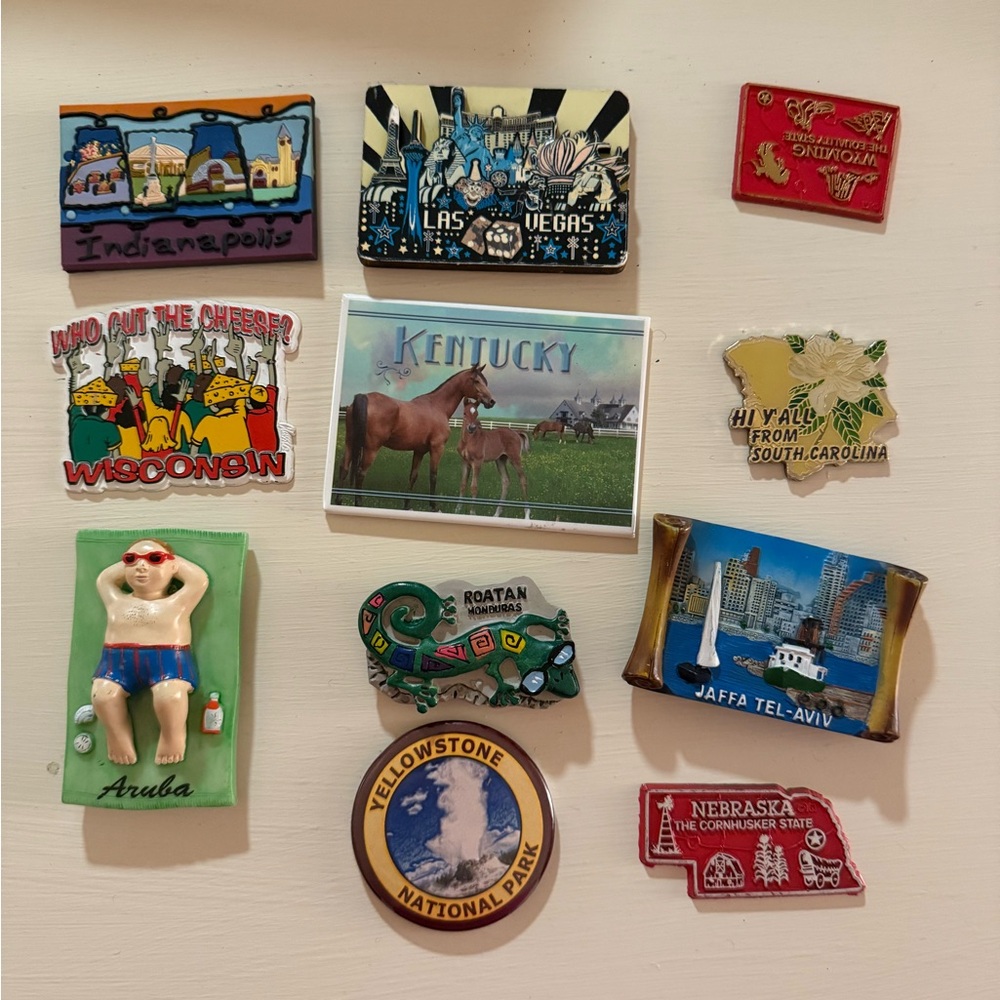 Colorful Souvenir Magnet Collection